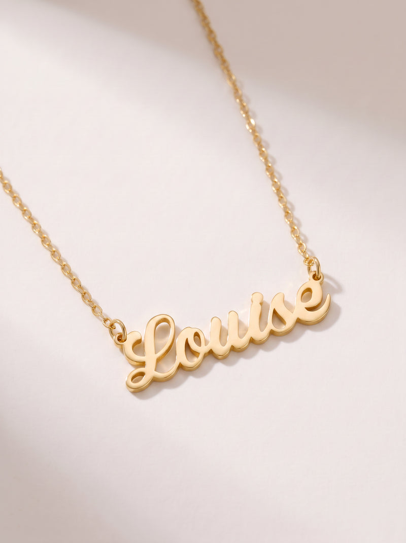 Cursive Script Name Necklace