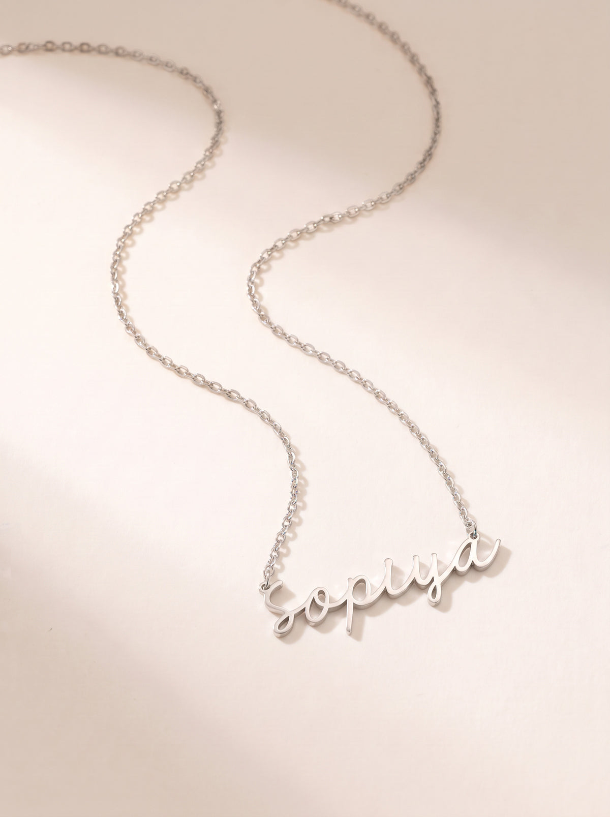 Handwritten Script Name Necklace