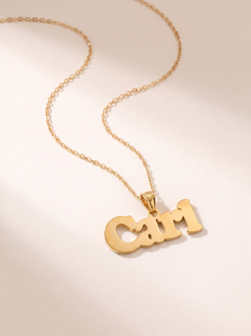 Bold Nameplate Necklace