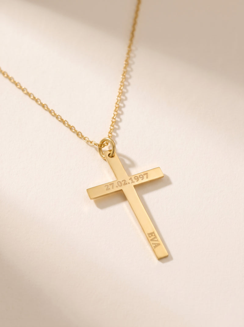 Personalized Cross Necklace